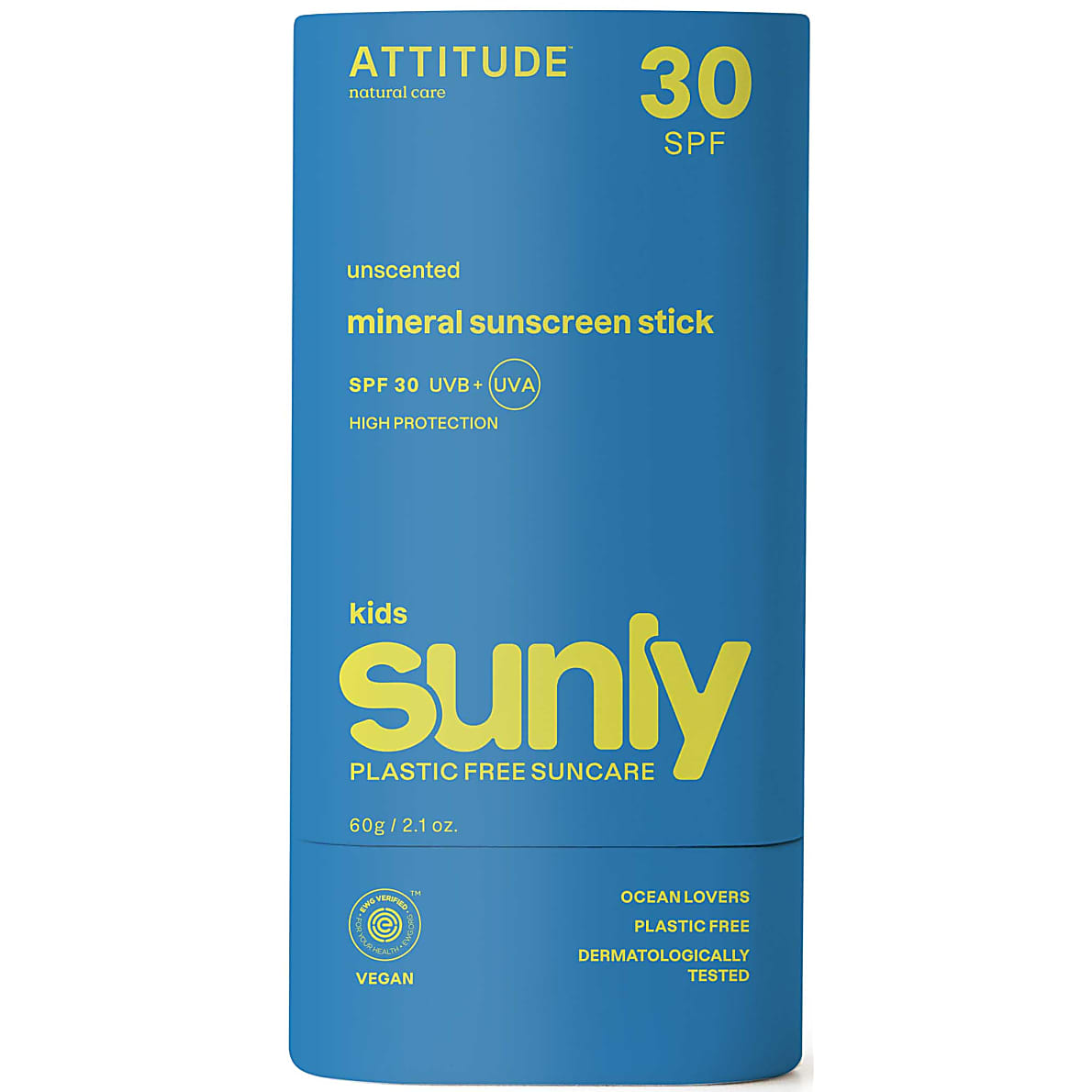 Attitude Sunly Sunscreen Stick SPF30 - Kids Unscented