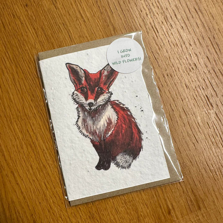 Seed Greeting Card, Fox