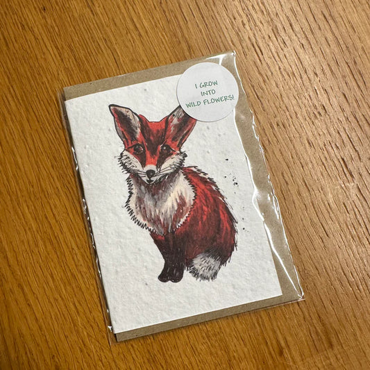 Seed Greeting Card, Fox