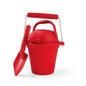 Bigjigs Toys Outdoor Play Bundle – Silicone Bucket, Watering Can & Eco Spade, Red