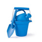 Bigjigs Toys Outdoor Play Bundle – Silicone Bucket, Watering Can & Eco Spade, Blue