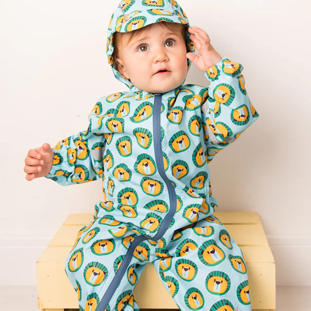 Blade & Rose splashsuit – waterproof baby and toddler rain suit, Frankie The Lion print