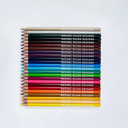 Tube of 24 Colouring Pencils - Unicorn & Rainbow