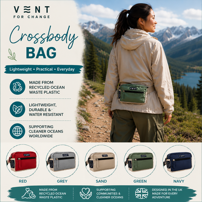 VENT for Change Recycled Ocean Plastic Sling Bag