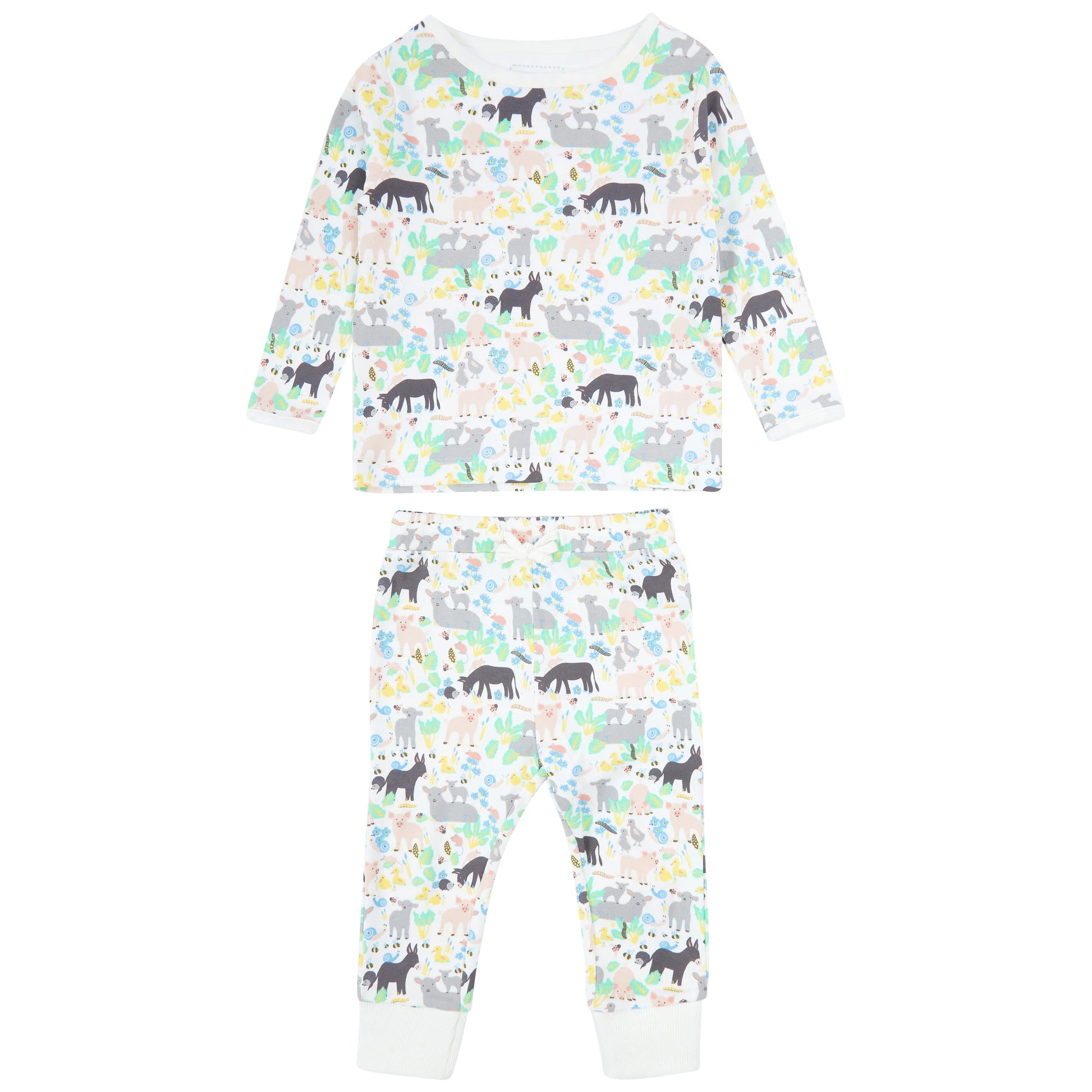 Piccalilly Country Friends organic cotton pyjamas for children