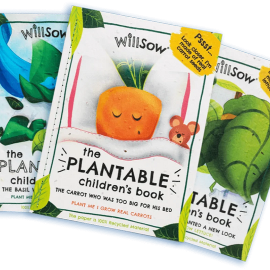 Willsow plantable children’s book made from seed paper