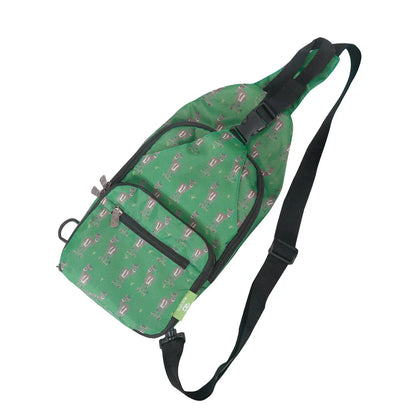 Eco Chic Foldable Crossbody Bag – Ditsy Lightweight Reusable Bag, Deer