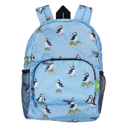 Eco Chic mini foldable backpack made from recycled plastic bottles rPET material