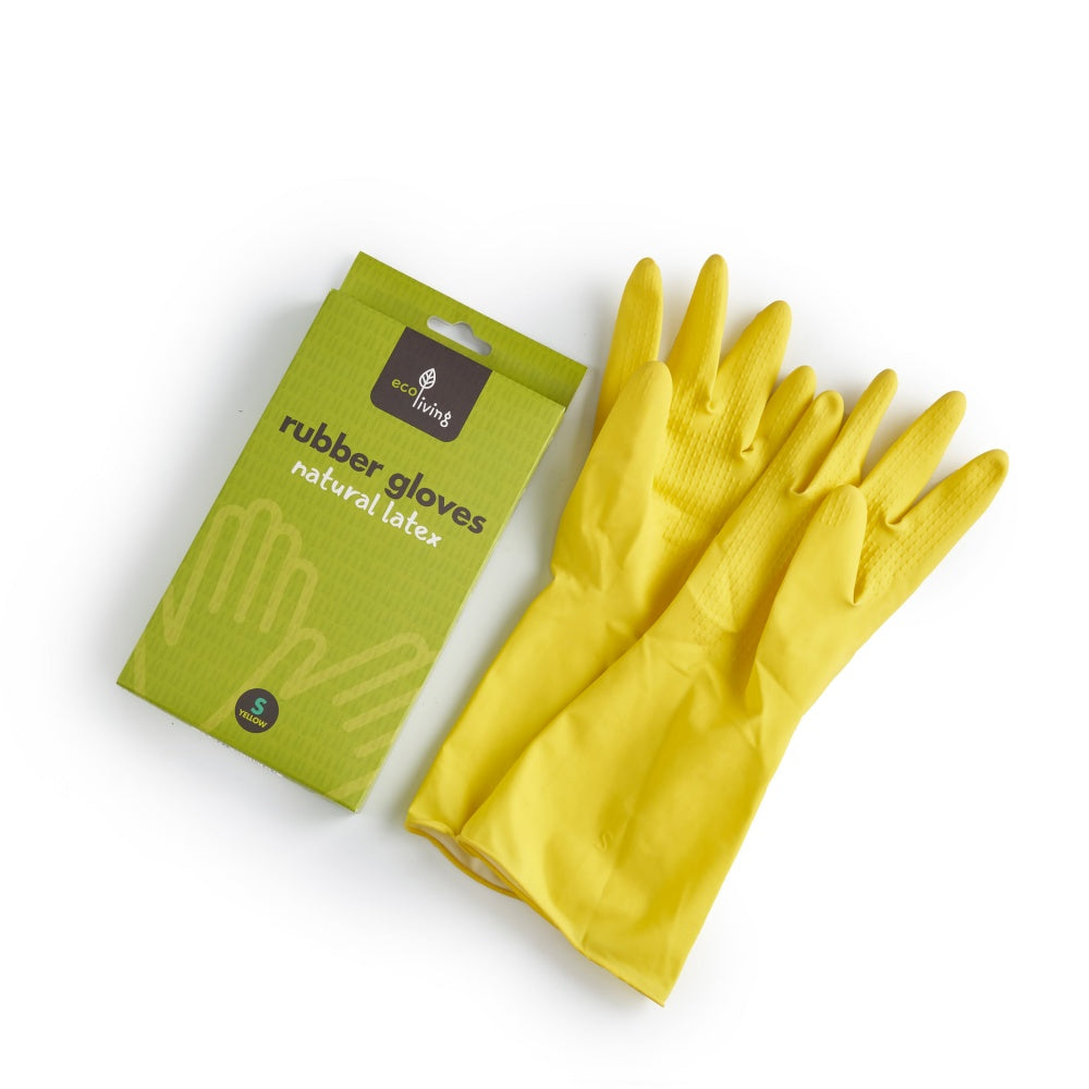 Ecoliving Latex Rubber Gloves – Eco-Friendly Household Cleaning Gloves