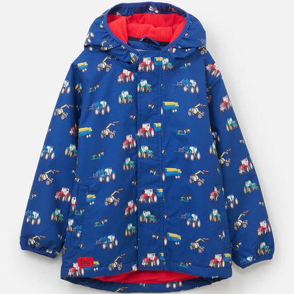 Little Lighthouse Finlay Coat, Navy Blue Tractor