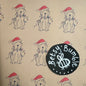 Recycled Single Sided Wrapping Paper, 700 x 500mm, Duggy Christmas Wrap