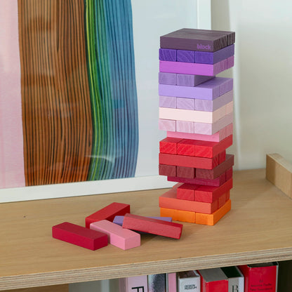 Block Design Gradient Tower – Colourful Stacking Game
