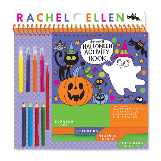 Rachel Ellen Halloween Activity Book with Scratch Art, Stickers & Pencils