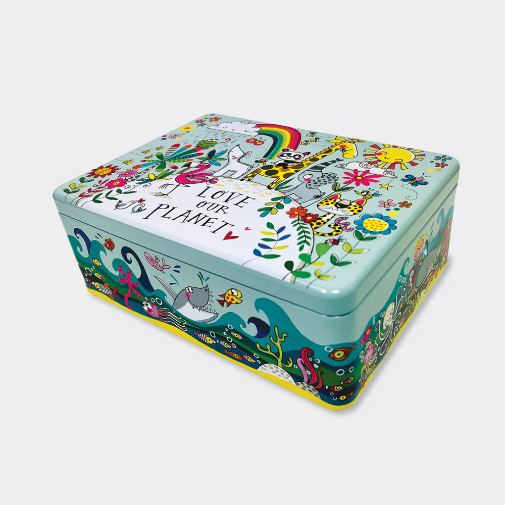 Rachel Ellen Animal Storage Tin – Love Our Planet Kids Keepsake Tin