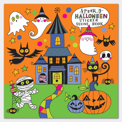Rachel Ellen Halloween Sticker Scene & Colouring Activity Book – Kids' Spooky Activity Book