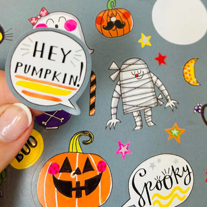 Rachel Ellen Halloween Sticker Scene & Colouring Activity Book – Kids' Spooky Activity Book