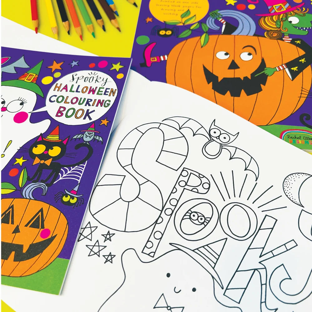 Rachel Ellen Spooky Halloween Colouring Book – Kids' Halloween Activity Book