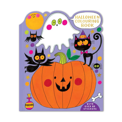 Rachel Ellen Halloween Die-Cut Colouring Book With Stickers – Kids' Spooky Activity Book