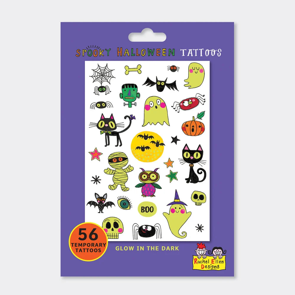 Halloween Temporary Tattoos – 28 Gold Foil Kids' Tattoos