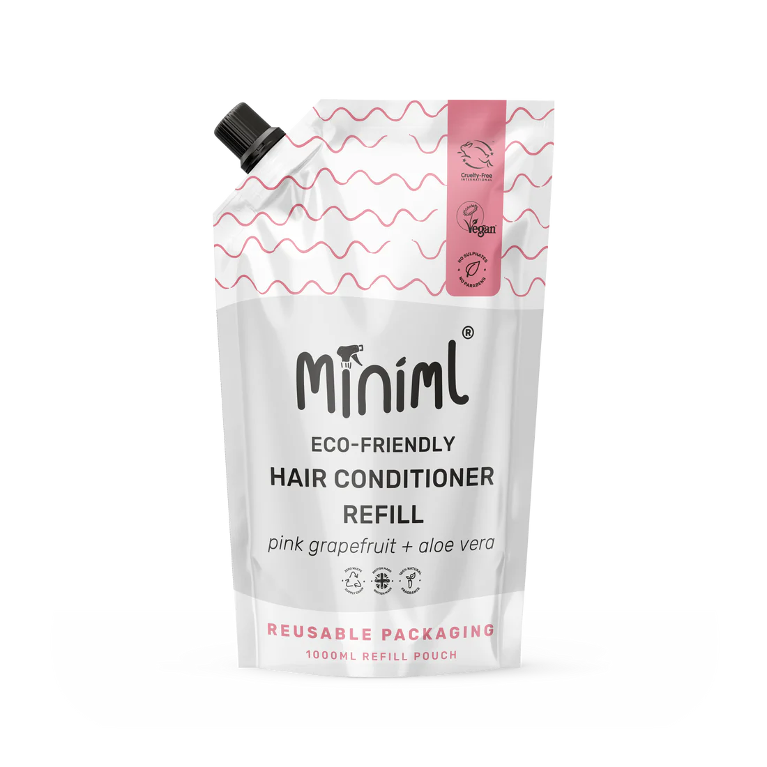 Miniml 1 Litre, Pink Grapefruit & Aloe Vera Conditioner