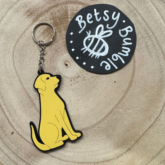 Yellow Labrador Keyring