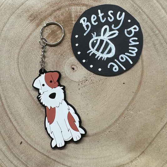 Terrier Keyring