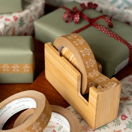 50m Brown with Gingerbread Men Paper Tape