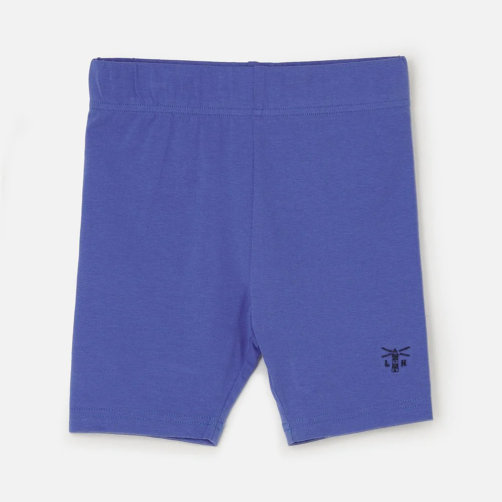 Little Lighthouse Polly Cotton Stretch Shorts – Purple Girls Summer Shorts