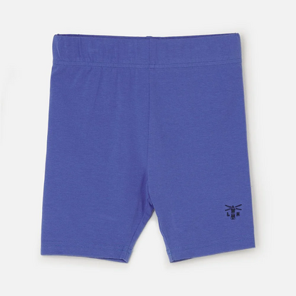 Little Lighthouse Polly Cotton Stretch Shorts – Purple Girls Summer Shorts