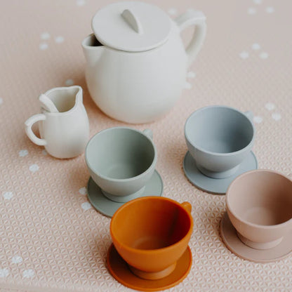 Silicone Tea Set for Kids – Montessori Pretend Play Tea Party Set