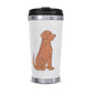 Betsy Bumble Designs Reusable 450ml Travel Brew Cup, Fox Red Labrador