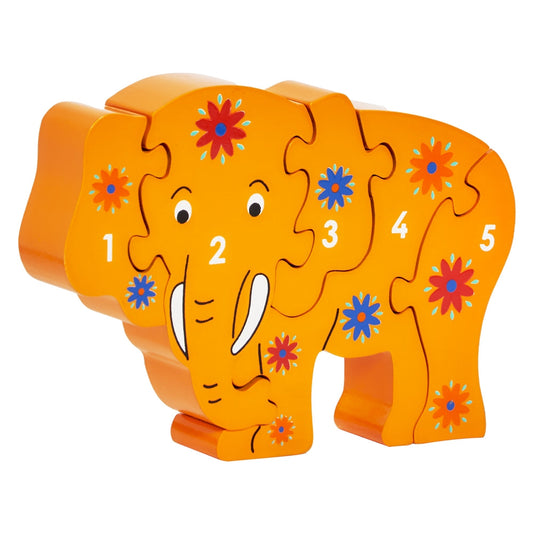 30th Birthday Natural Yellow Elephant 1-5 Jigsaw