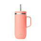 Qwetch Stainless Steel Insulated Cold Cup, 600ml, Peach