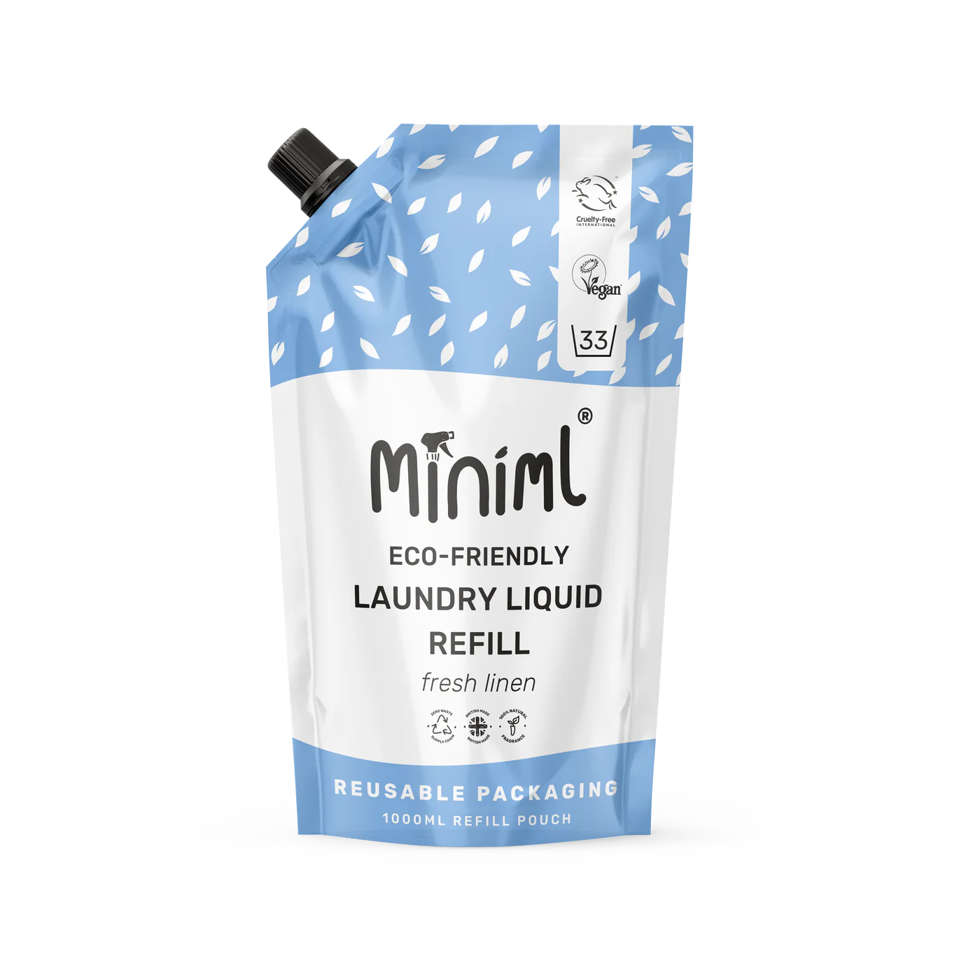 Miniml 1 Litre, Fresh Linen Laundry Liquid