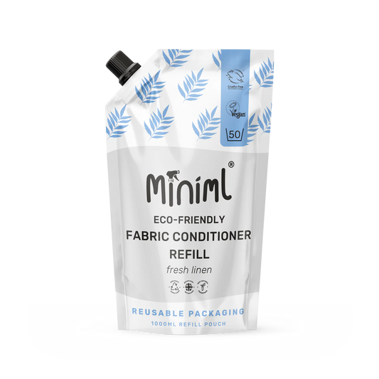 Miniml 1 Litre, Fresh Linen Fabric Conditioner