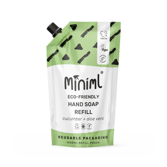 Miniml 1 Litre, Cucumber & Aloe Vera Liquid Soap