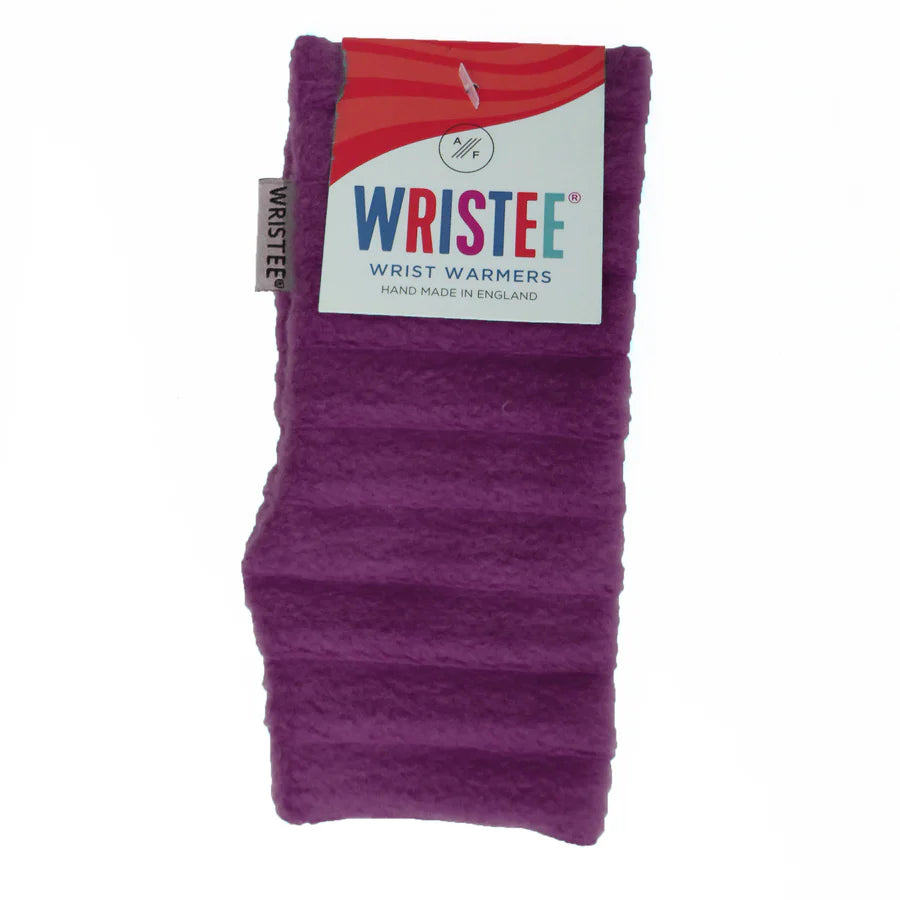 Wristees® Junior Wrist Warmers – Soft Fleecy Warmth for Ages 7-11 years Wine