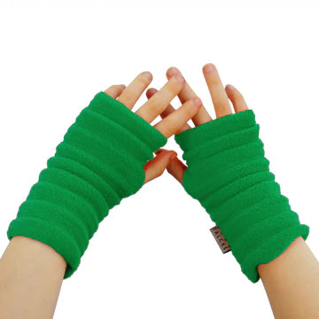 Wristees® Children's Wrist Warmers – Soft Fleecy Warmth for Ages 4-6 years Emerald Green