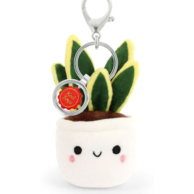 Keel Eco 12cm Bag Charm – Snake Plant, sustainable kids accessory