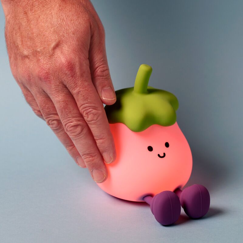 Foodiemals Egg Plant LED Night Light Sleep Lamp & Phone Stand