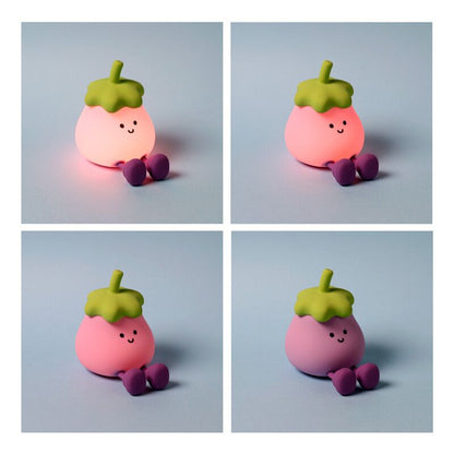 Foodiemals Egg Plant LED Night Light Sleep Lamp & Phone Stand