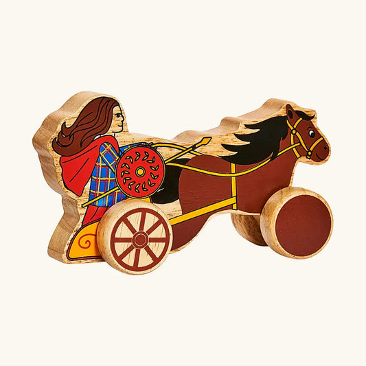 Lanka Kade Push-Along Buddug Boudicca & Chariot – FSC Fair Trade Wooden Toy