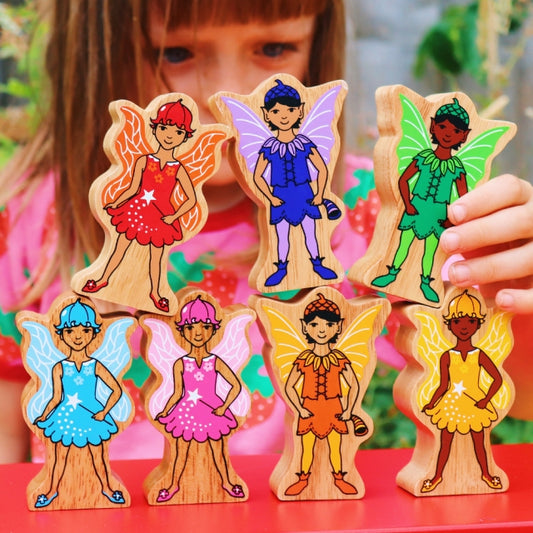 Lanka Kade colourful wooden fairy figures for kids