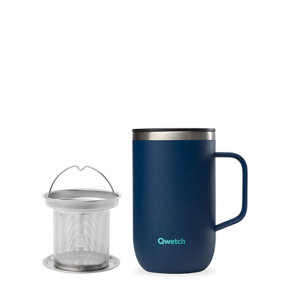 Recycled Stainless Steel Insulated Travel Mug 12oz – Reusable Coffee Cup