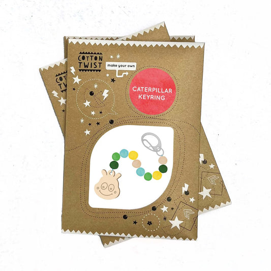 DIY Wooden Caterpillar Keyring Kit – Plastic Free Kids Craft Activity