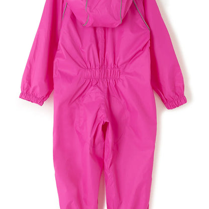 Puddlesuit Packable Waterproof Kids Rainsuit, Pink