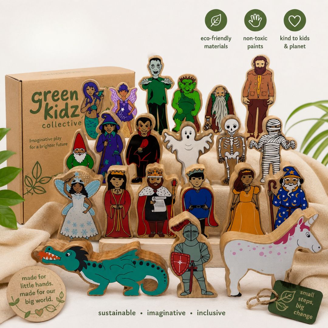Lanka Kade Wooden Mythical Bundle – 21 Handcrafted Wooden Fantasy Characters
