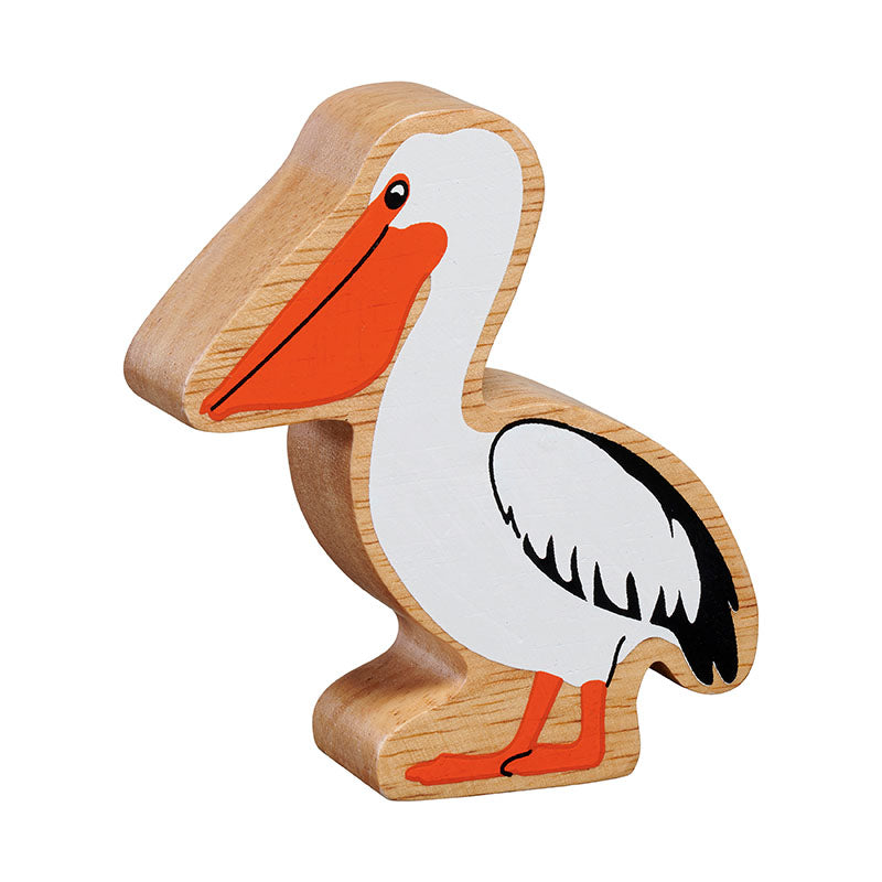 Natural White & Orange Pelican