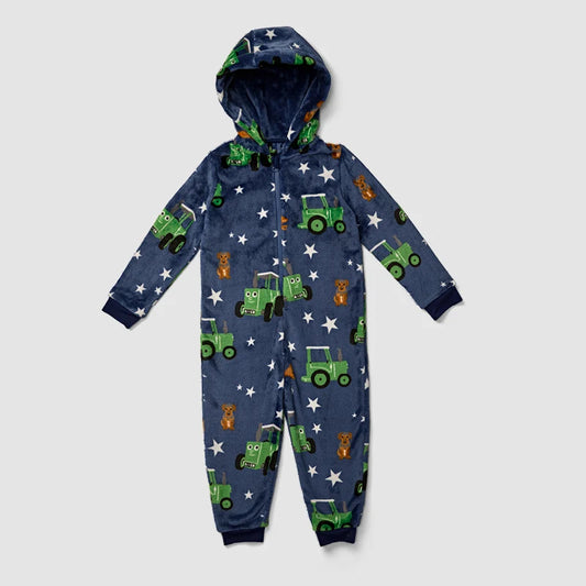 Tractor Ted Onesie – Navy