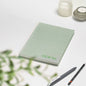 Vent For Change A5 Recycled Ocean Plastic Notebook – Eco-Friendly Lined Journal in Algae Green